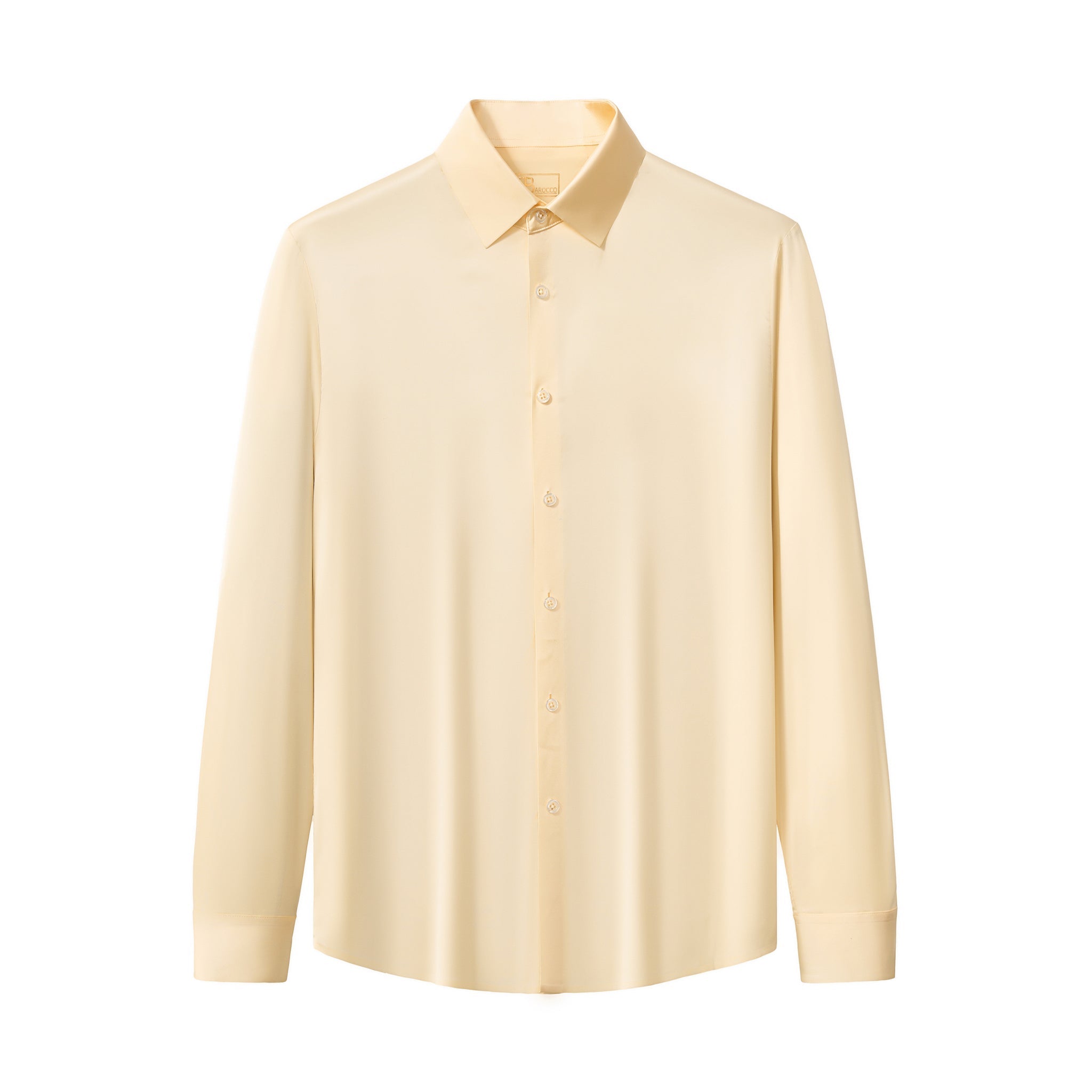 SIGNITURE SATIN STITCHLESS LS Shirt IVORY
