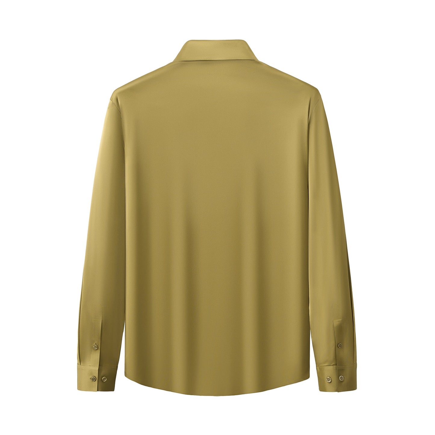 SIGNATURE SATIN STITCHLESS LS Shirt OLIVE