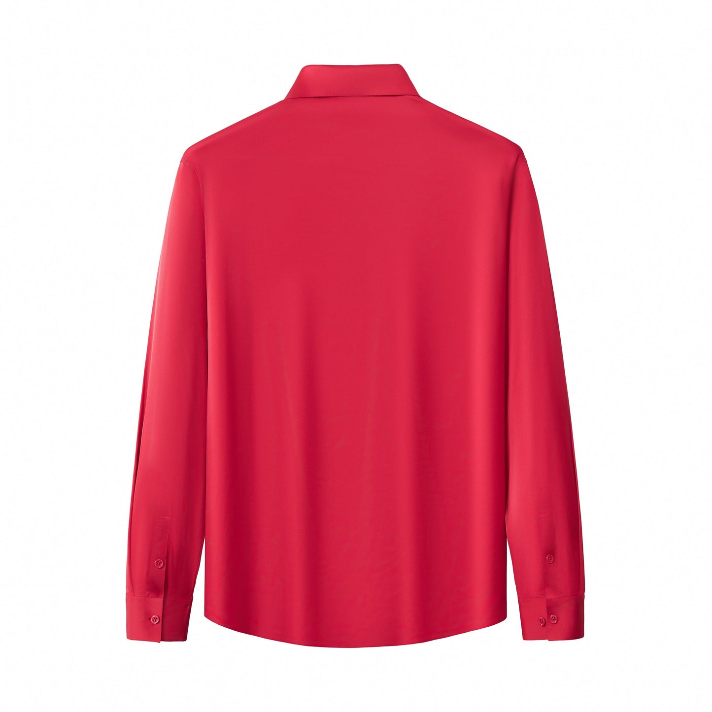 SIGNATURE SATIN STITCHLESS LS Shirt RED