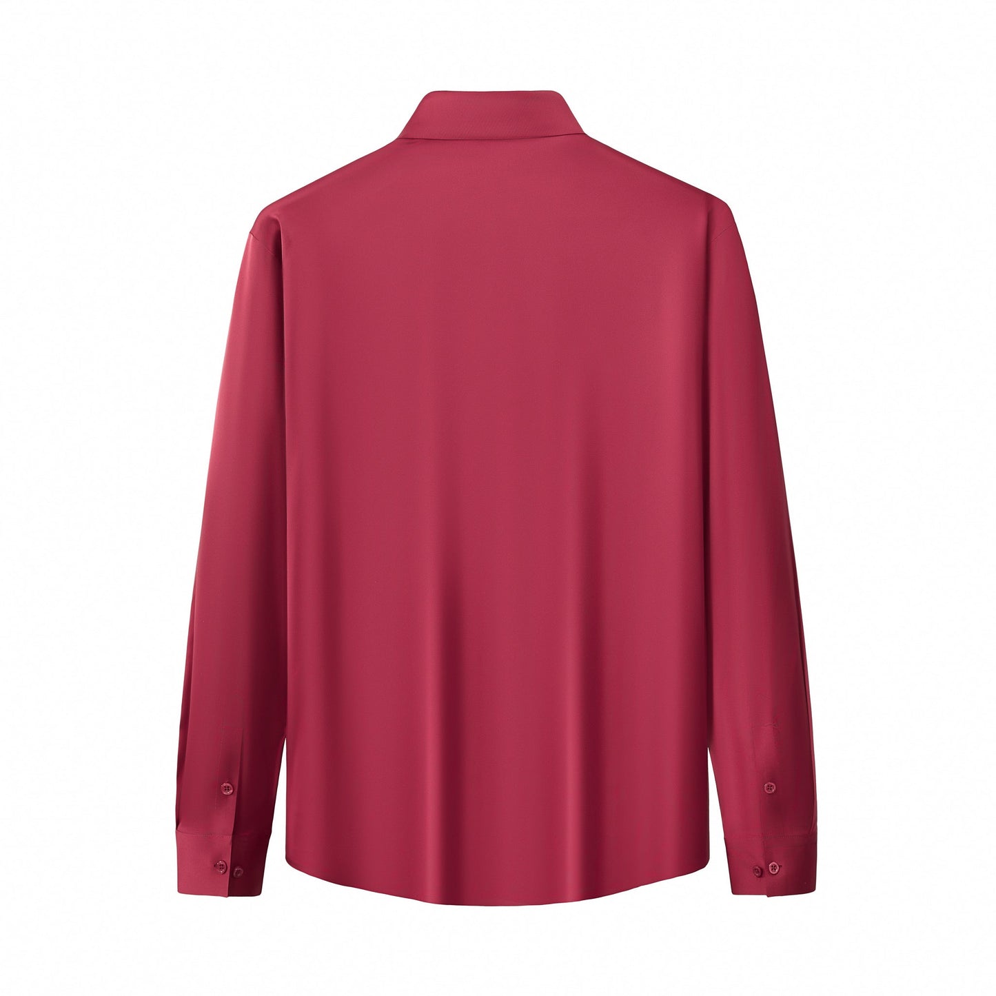 SIGNATURE SATIN STITCHLESS LS Shirt WINE