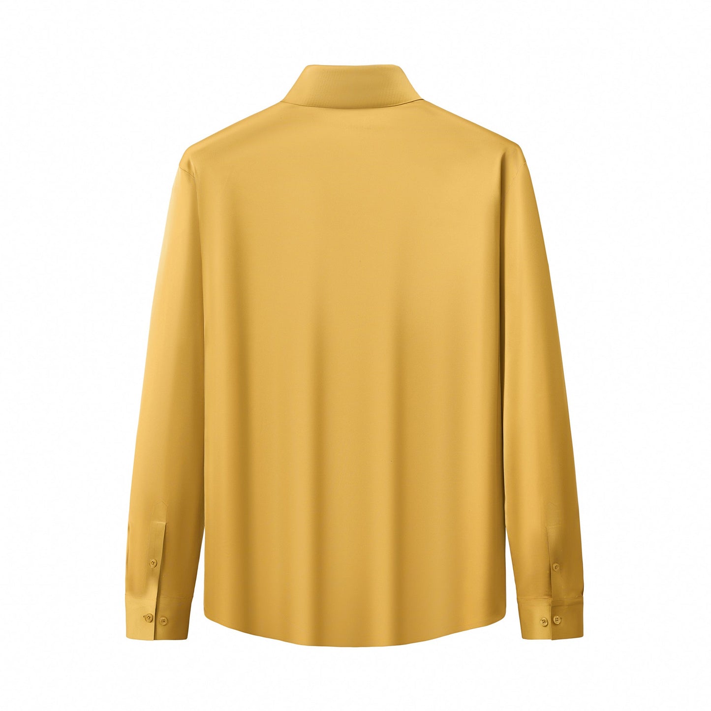 SIGNATURE SATIN STITCHLESS LS Shirt YELLOW