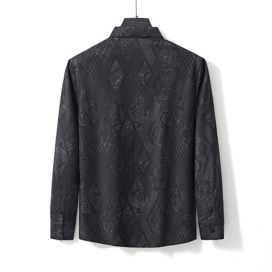 Shadow Bloom Stitchless LS Shirt BLACK