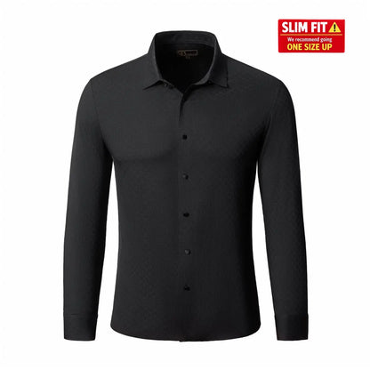 Tactile Weave Stitchless LS Shirt BLACK