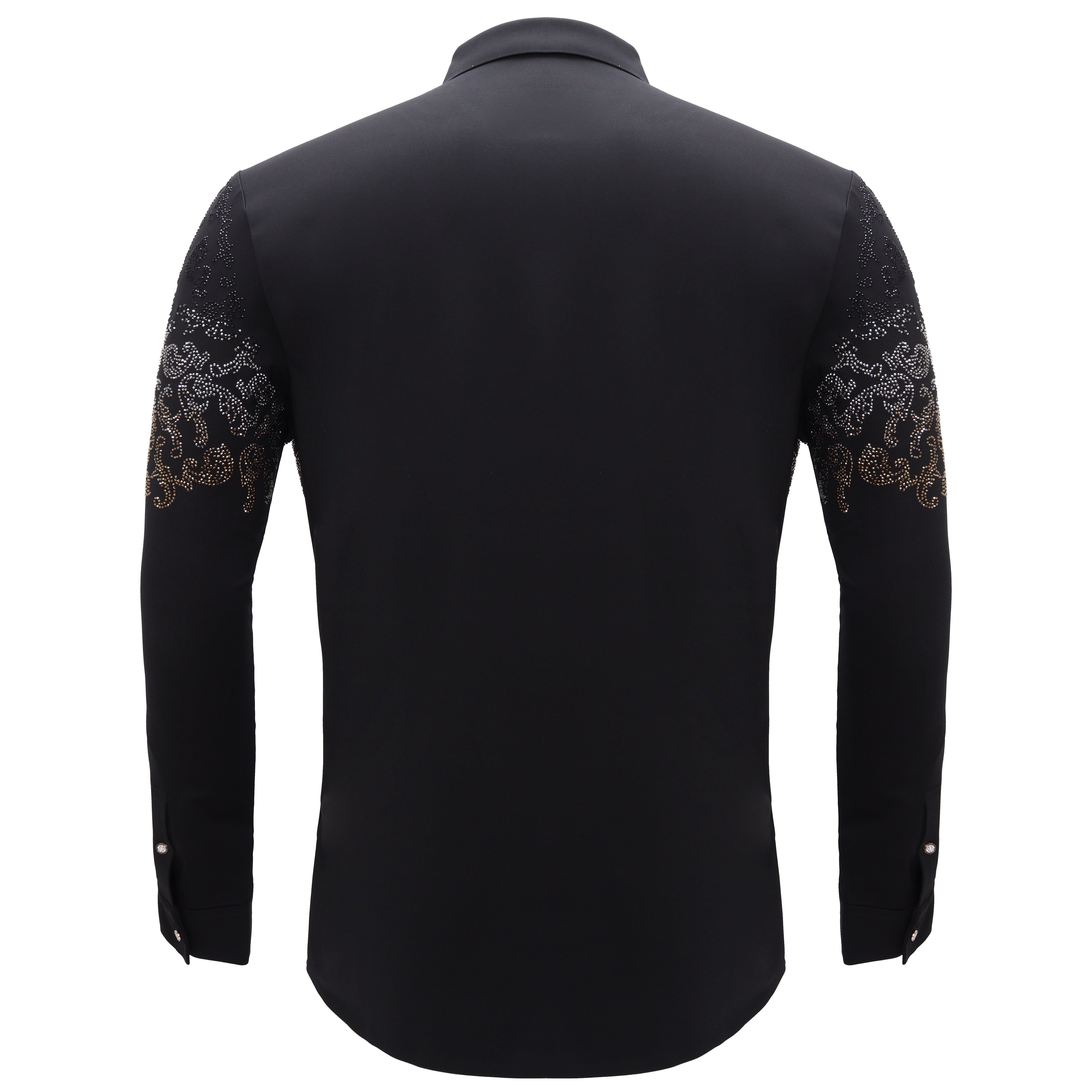 Nightfall Crest Shirt BLACK/GUN GOLD - Dudes Boutique