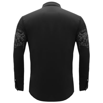Nightfall Crest Shirt BLACK/GUN SILVER - Dudes Boutique