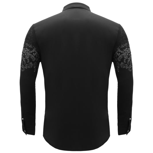 Nightfall Crest Shirt BLACK/GUN SILVER - Dudes Boutique