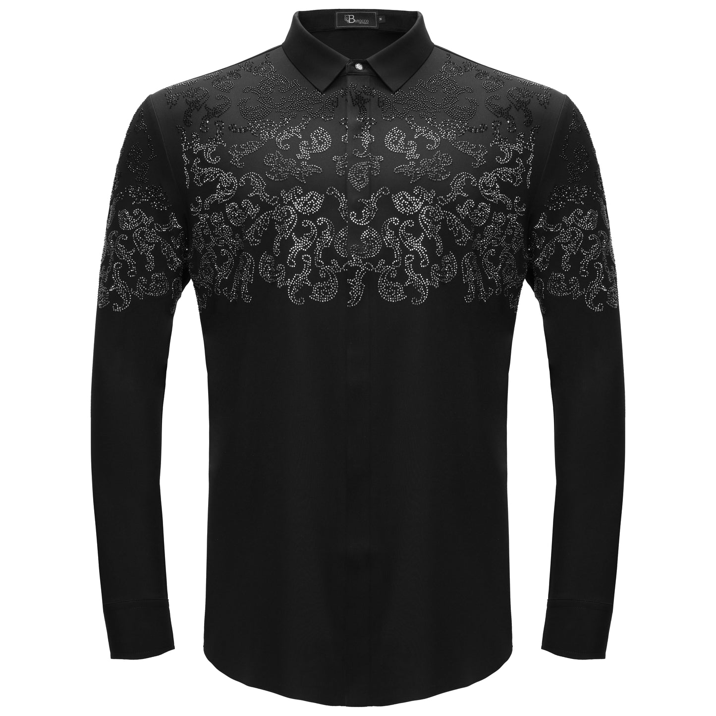 Nightfall Crest Shirt BLACK/GUN SILVER - Dudes Boutique