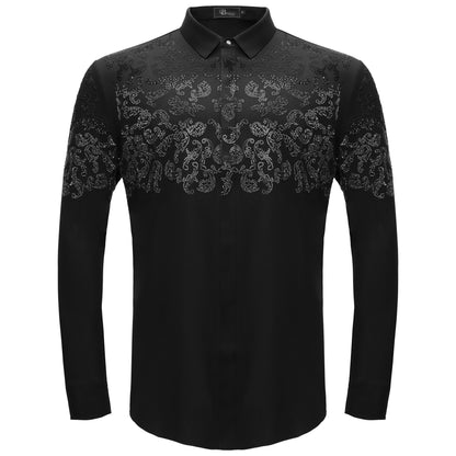Nightfall Crest Shirt BLACK/GUN SILVER - Dudes Boutique