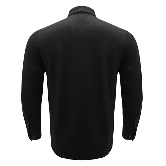 Power Flex Button-Up Shirt BLACK - Dudes Boutique