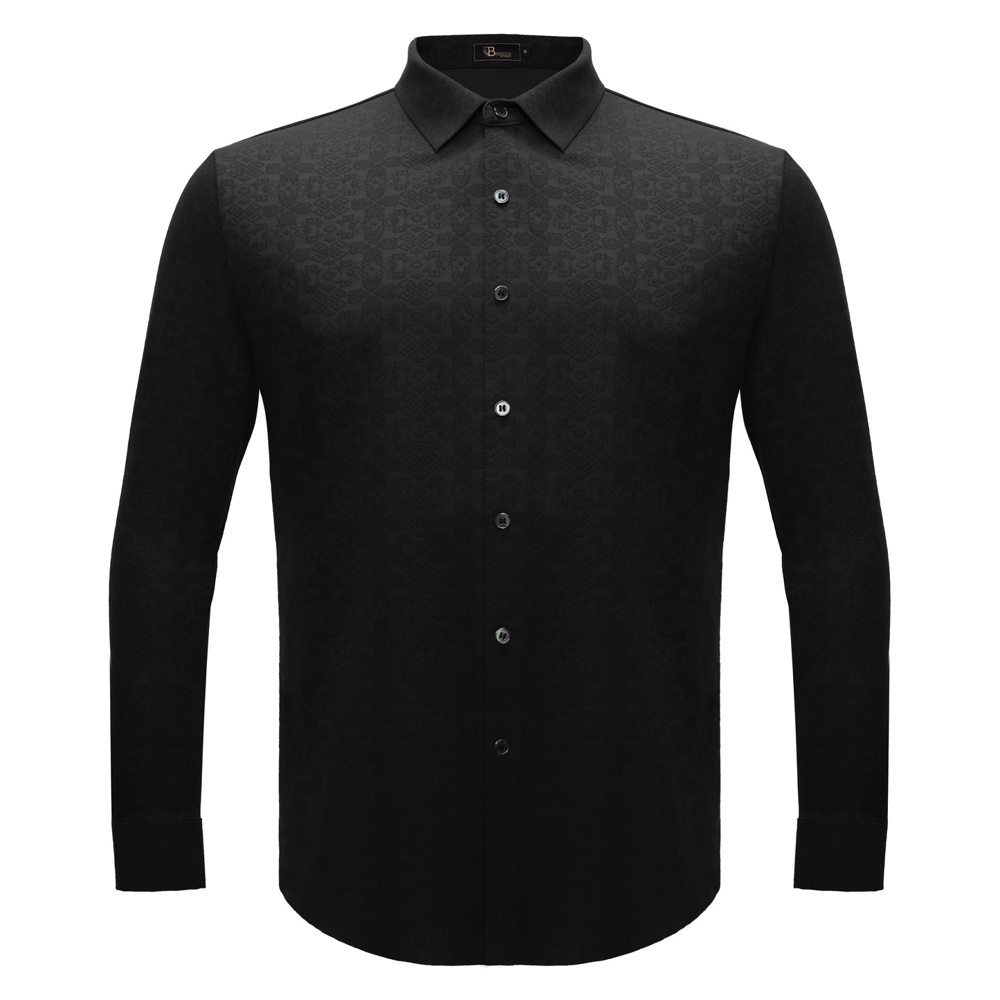 Power Flex Button-Up Shirt BLACK - Dudes Boutique