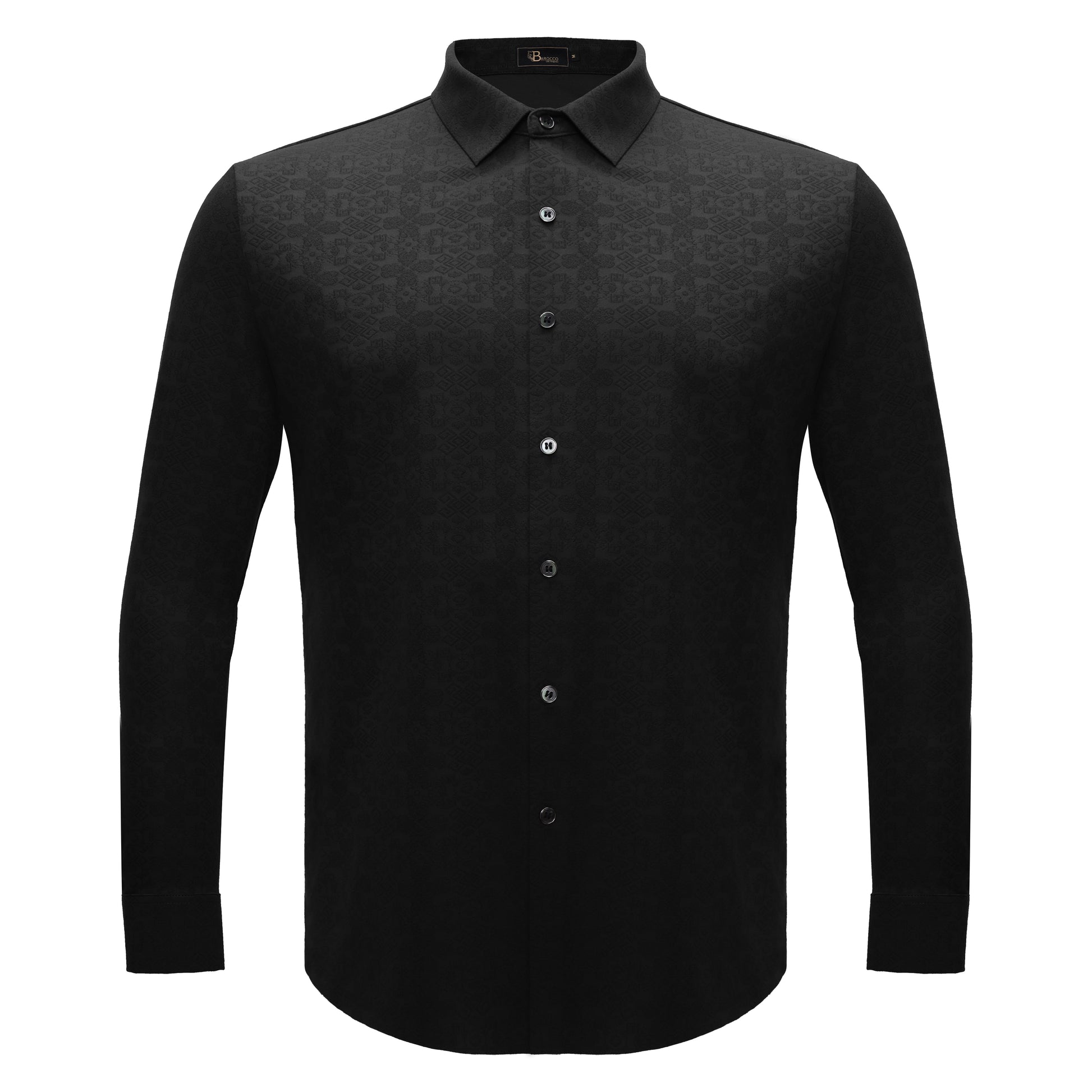 Power Flex Button-Up Shirt BLACK - Dudes Boutique