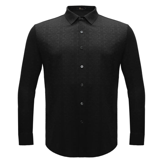 Power Flex Button-Up Shirt BLACK - Dudes Boutique