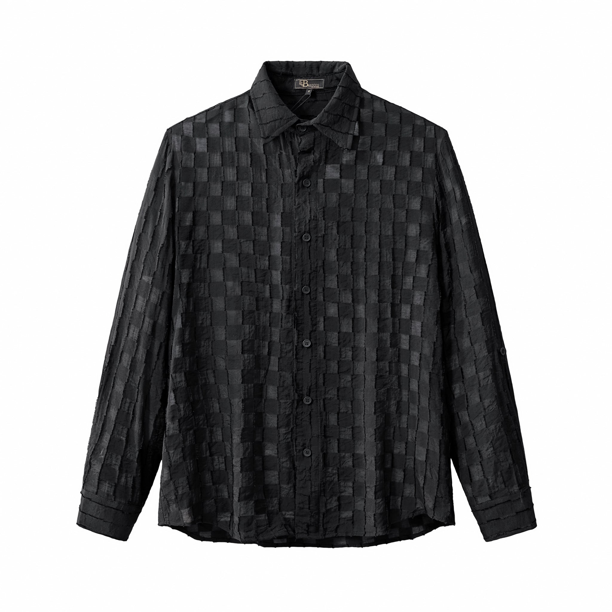 Haven Textured Long Sleeve Shirt BLACK