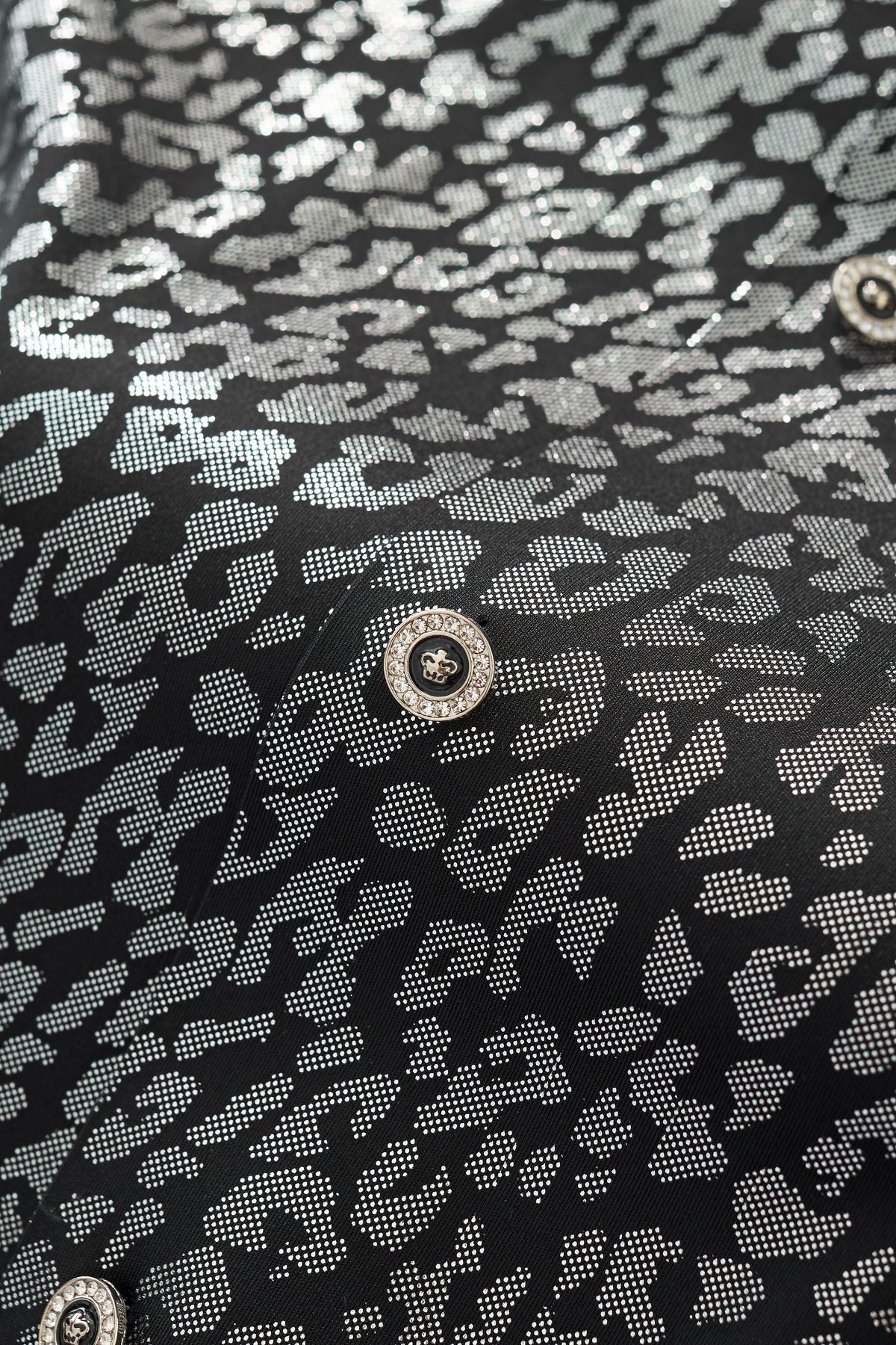 Tonal Leopard Shirt BLACK
