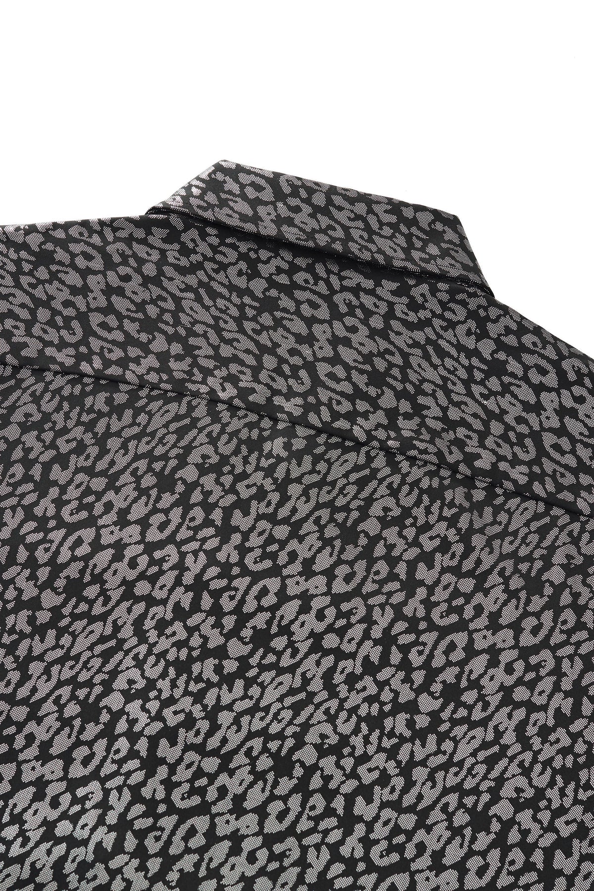 Tonal Leopard Shirt BLACK