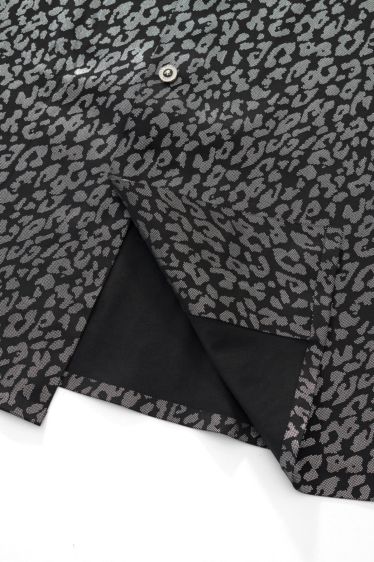 Tonal Leopard Shirt BLACK