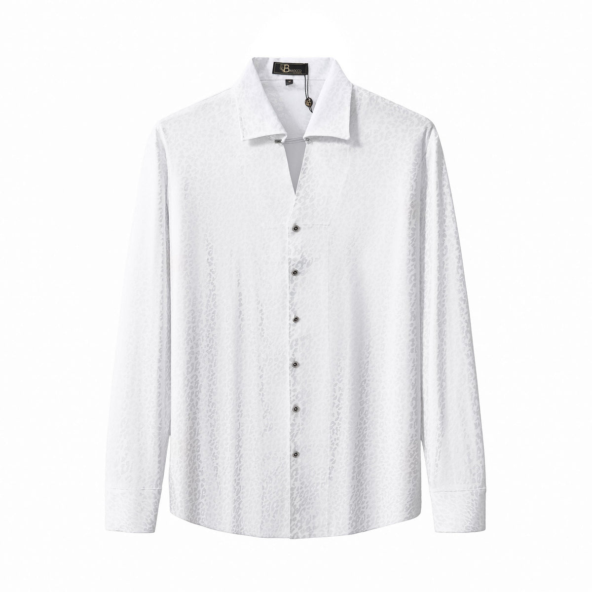 Tonal Leopard Shirt WHITE
