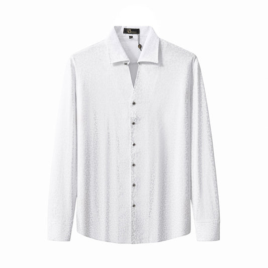 Tonal Leopard Shirt WHITE