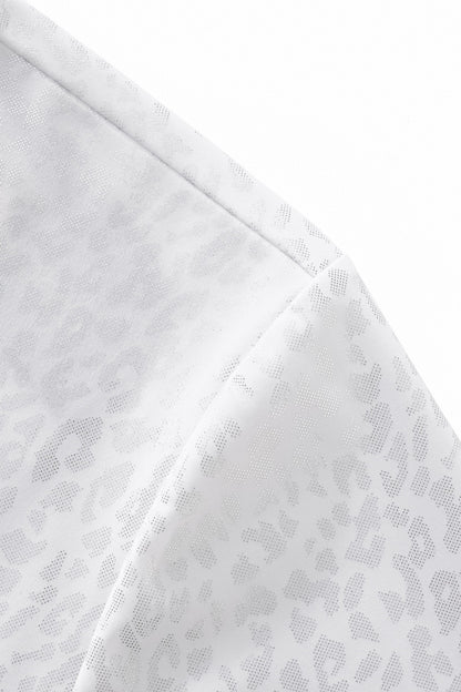 Tonal Leopard Shirt WHITE