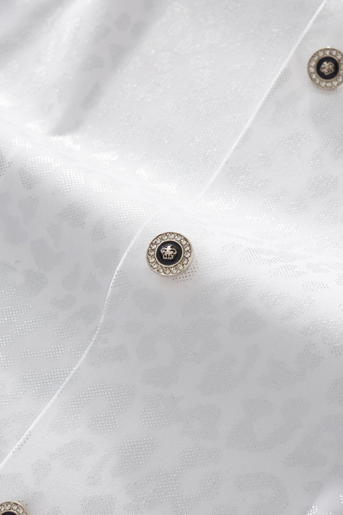Tonal Leopard Shirt WHITE