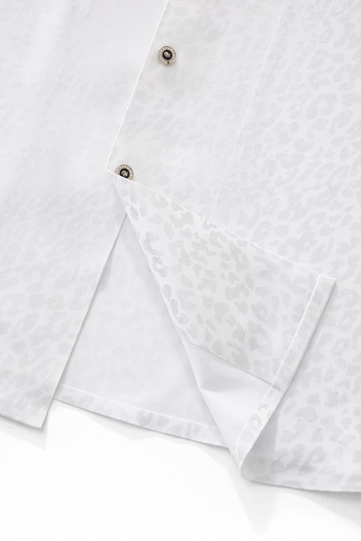 Tonal Leopard Shirt WHITE