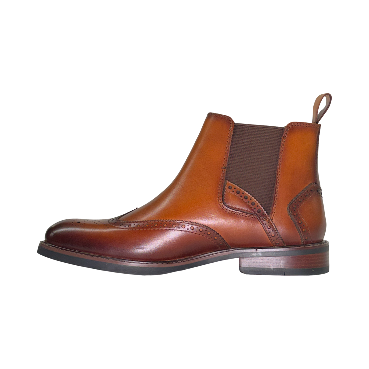 La Milano Skitt cognac leather Chelsea boot