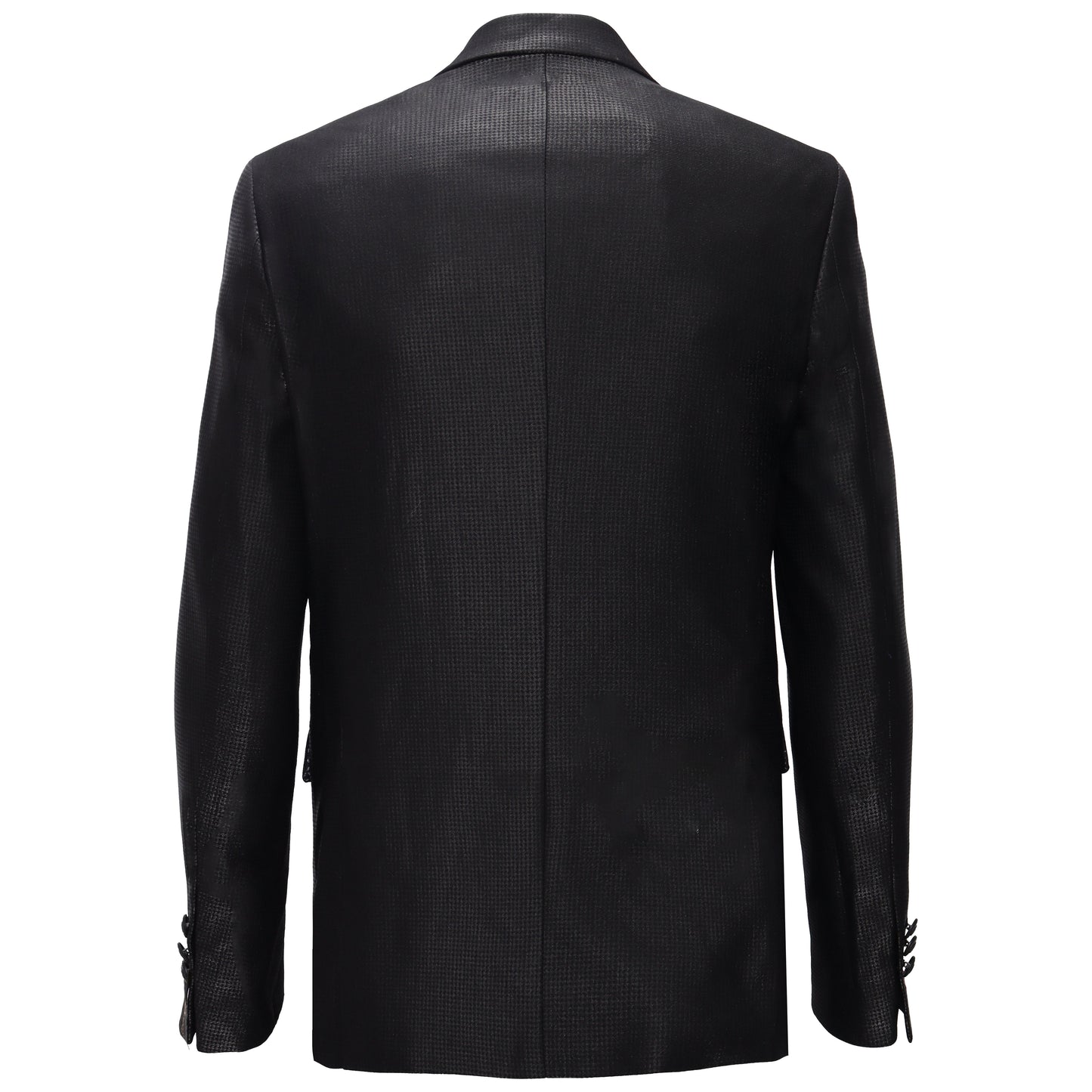 Men’s Elegant Black Textured Blazer BLACK