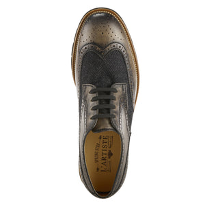 L'Artiste Beaufort Black Wingtip Dress Shoes - Dudes Boutique