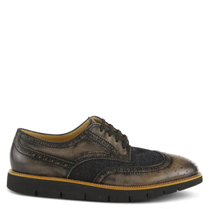 L'Artiste Beaufort Black Wingtip Dress Shoes - Dudes Boutique