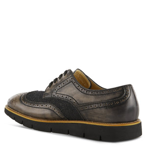 L'Artiste Beaufort Black Wingtip Dress Shoes - Dudes Boutique