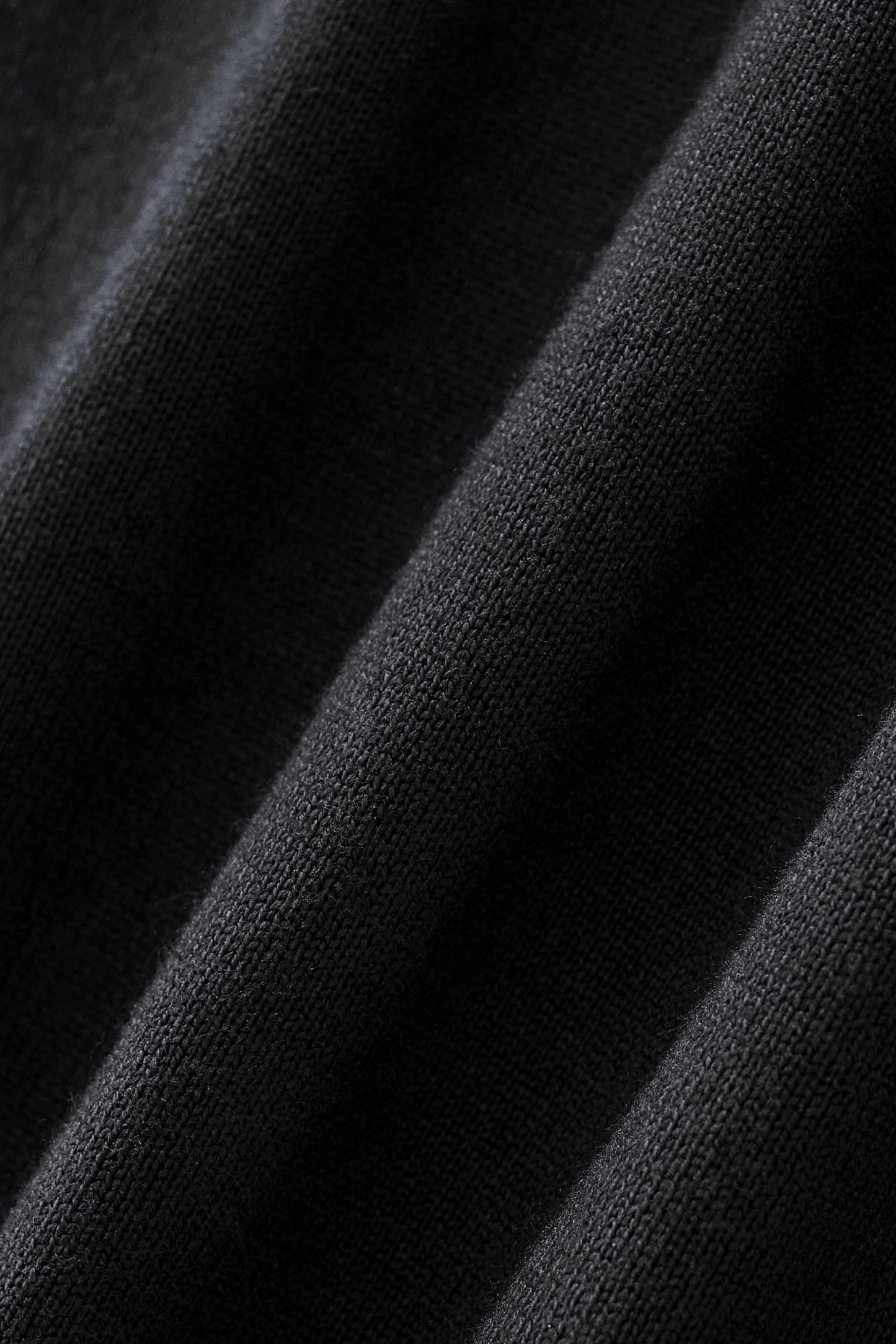Halo Contrast Collar Knit LS BLACK