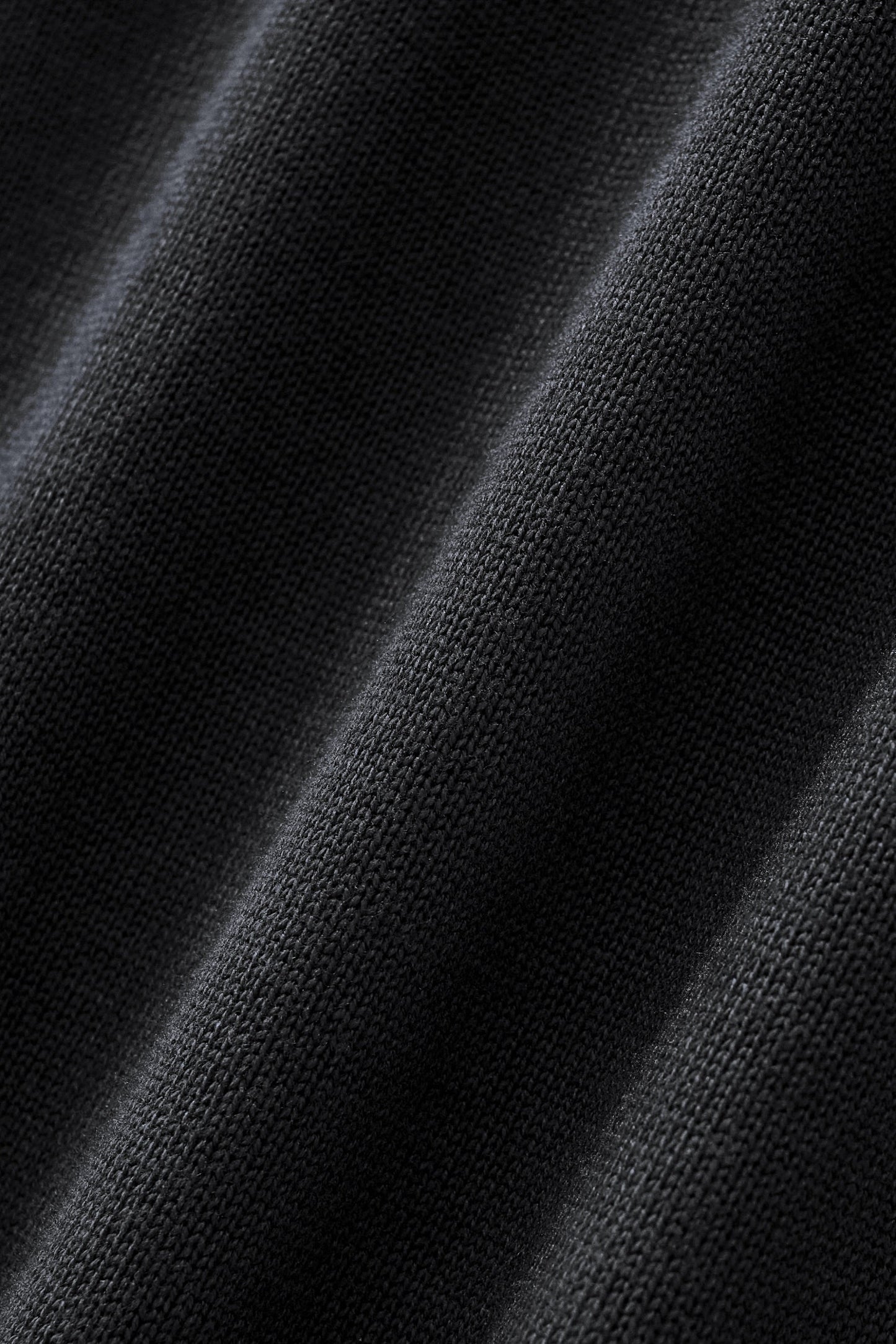 Axis Contrast Stitch Knit LS BLACK