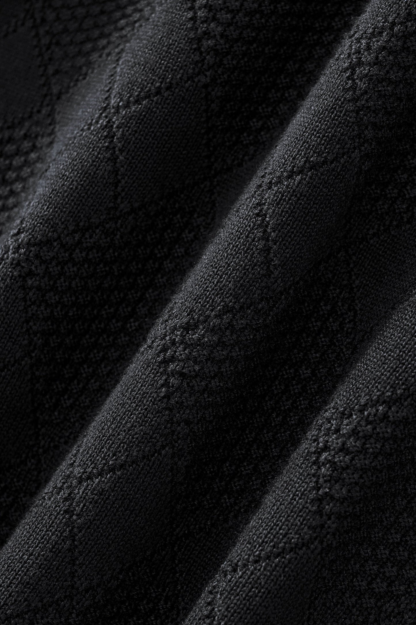 Textura Diamond Knit LS BLACK
