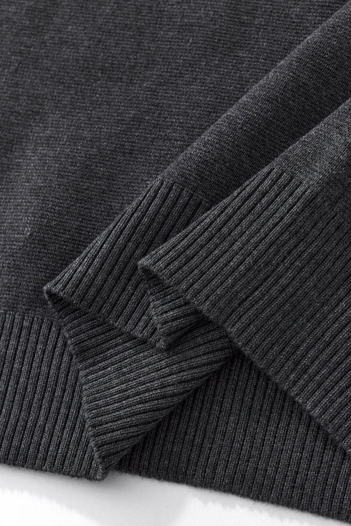 Dual-Layer Knit Fusion LS Sweater Shirt GREY