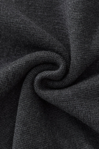 Dual-Layer Knit Fusion LS Sweater Shirt GREY