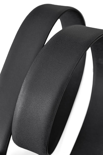 Smooth Leather Auto Buckle Belt – Gold Edition GOLD/BLACK