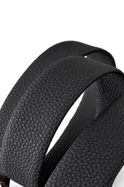 Pebbled Leather Auto BKL Belt – Gold Edition GOLD/BLACK