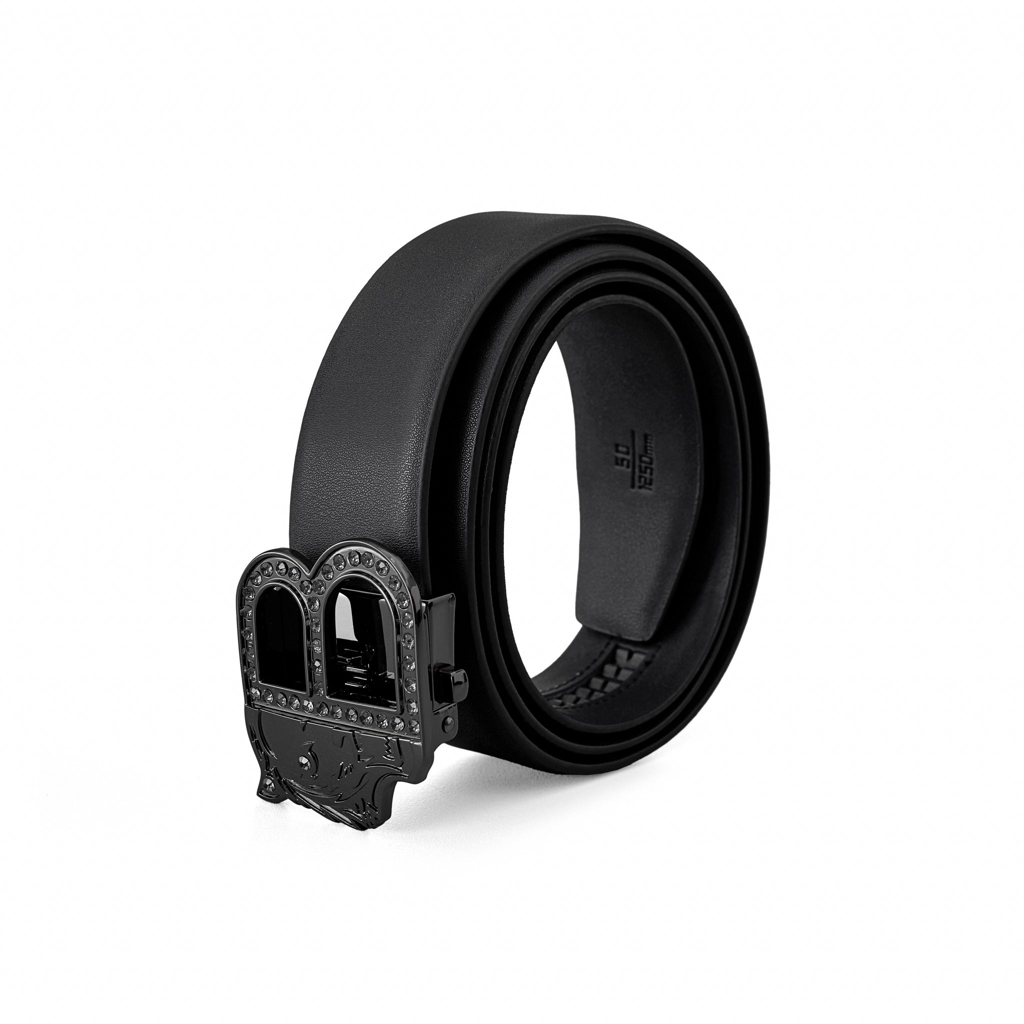 Flat Leather Auto BKL Belt – Blackout Ed. GUN/BLACK