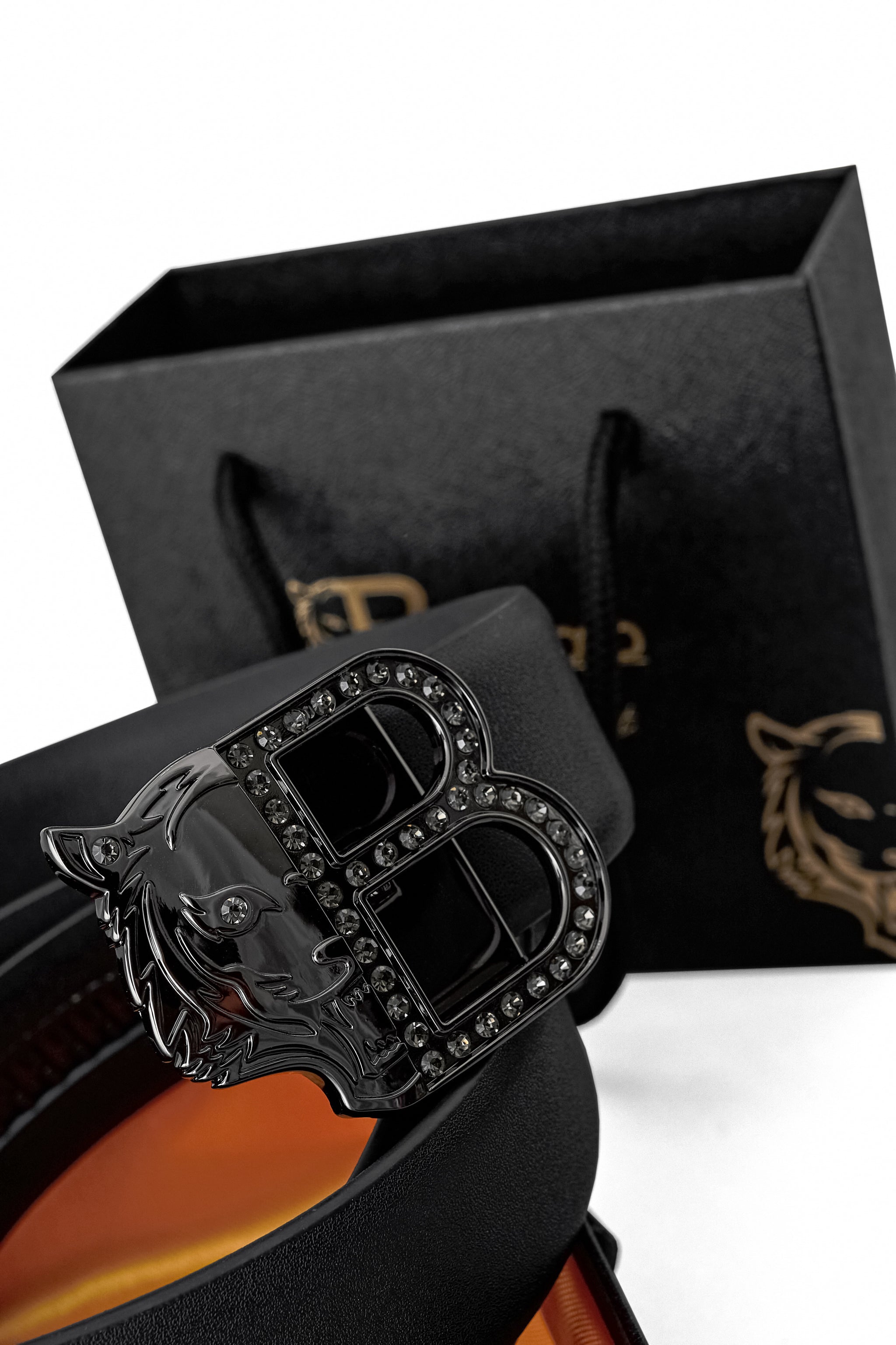 Flat Leather Auto BKL Belt – Blackout Ed. GUN/BLACK