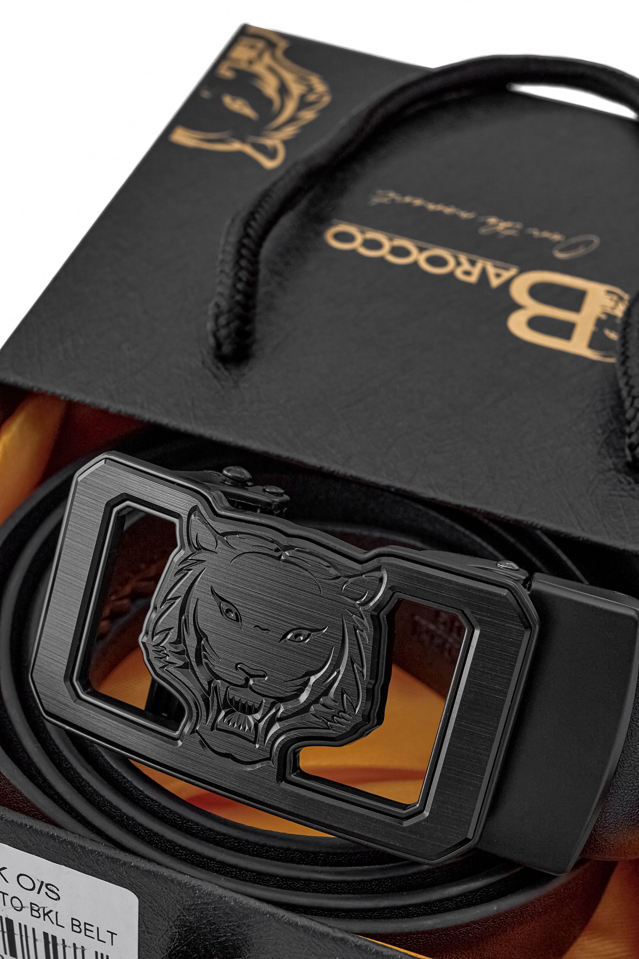 Lion Emblem Auto BKL Belt – Blackout Ed. BLACK/BLACK