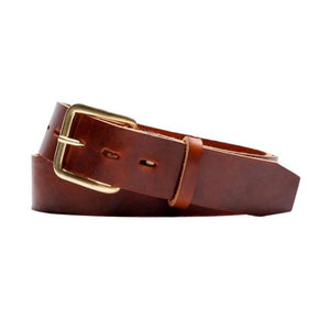 Schott NYC Rust Brown Steerhide Leather Belt - Dudes Boutique