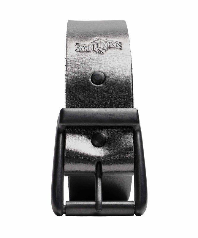 Schott NYC Pewter Steerhide Leather Belt - Dudes Boutique