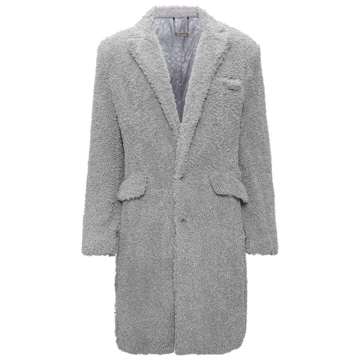 Teddy Comfort Long Coat GREY - Dudes Boutique