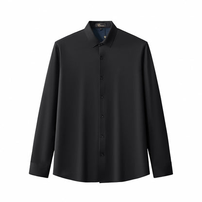 Velvet Core LS button up Shirt BLACK
