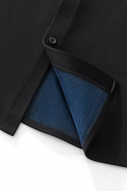 Velvet Core LS button up Shirt BLACK