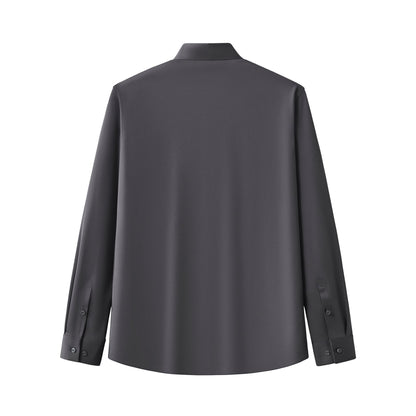 Velvet Core LS button up Shirt DARK GREY