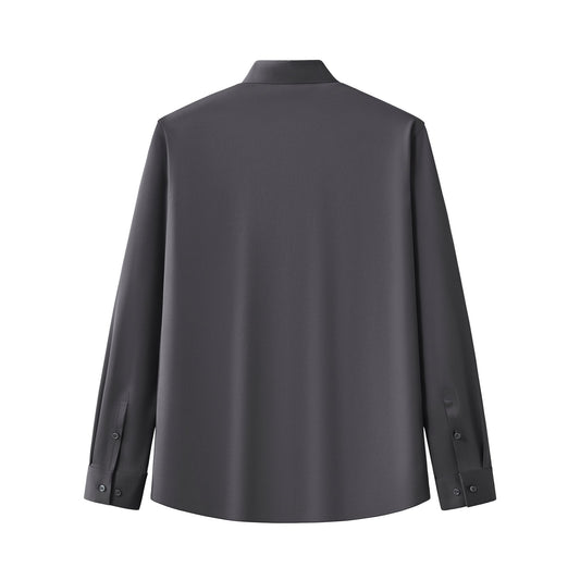 Velvet Core LS button up Shirt DARK GREY