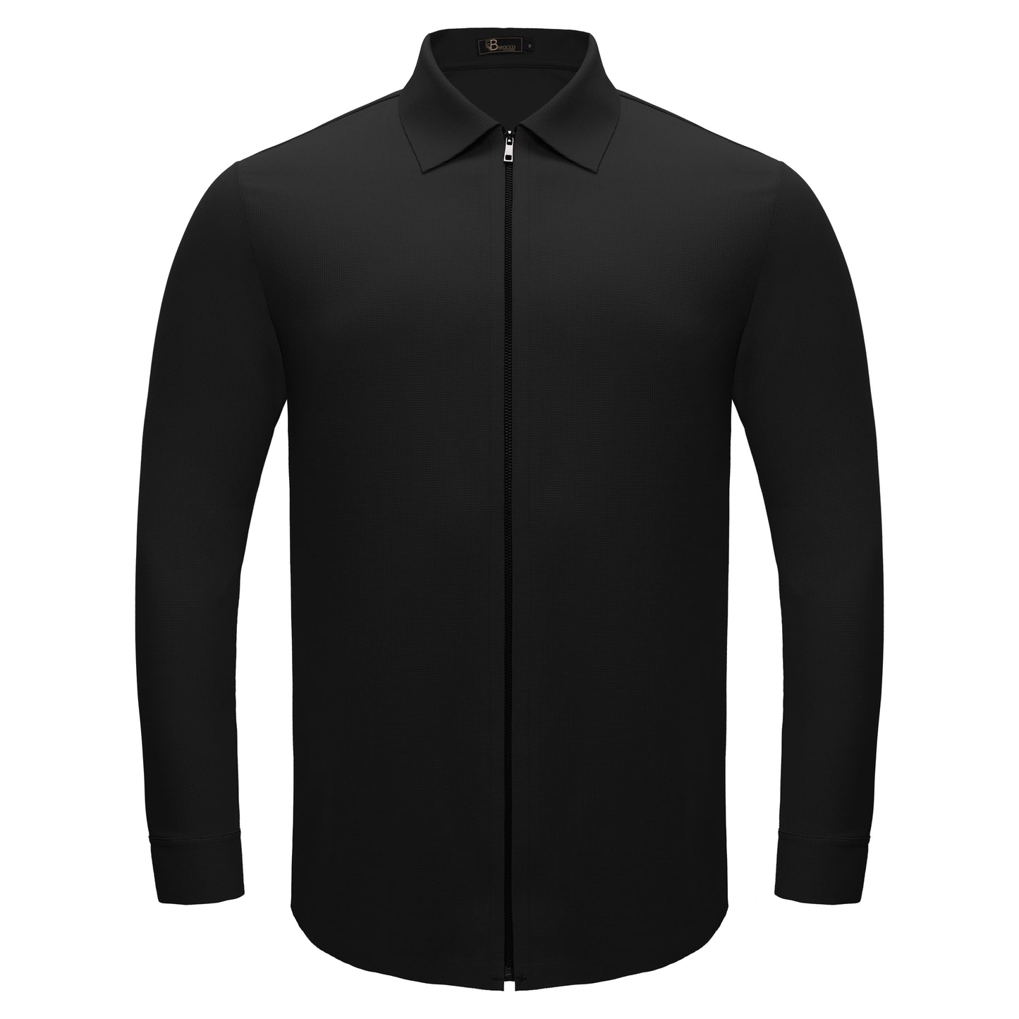 Zenith Zip Shirt BLACK - Dudes Boutique