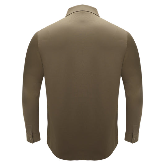 Zenith Zip Shirt KHAKI - Dudes Boutique