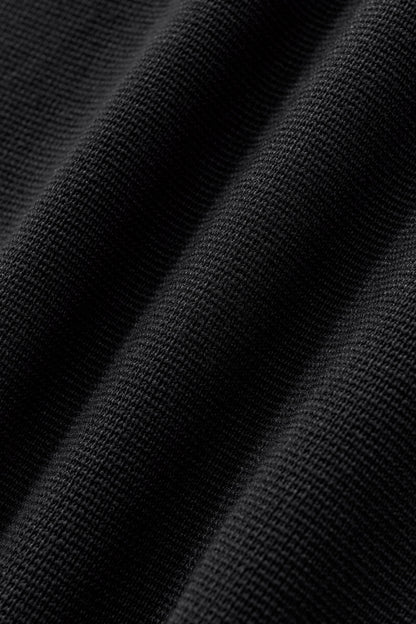 Lustre Knit LS Polo BLACK/BLACK